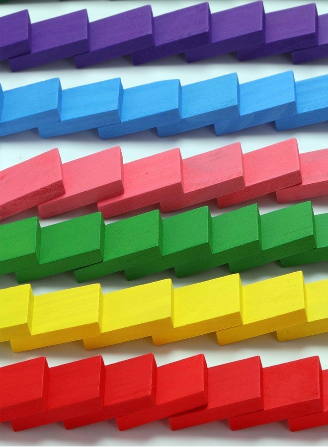 PULSBERY Dominoes Building Blocks Set for 3-8 Years Old Kids Boys & Girls, Multi Color (Pack of 100 Piece) - Image 2